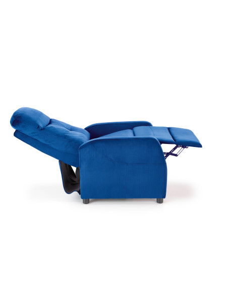 FELIPE_2 Fotel Rozkładany Velvet Granatowy BLUVEL 86 - Głębia Koloru