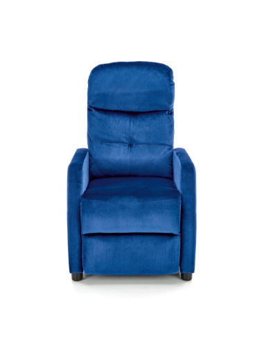 FELIPE_2 Fotel Rozkładany Velvet Granatowy BLUVEL 86 - Głębia Koloru