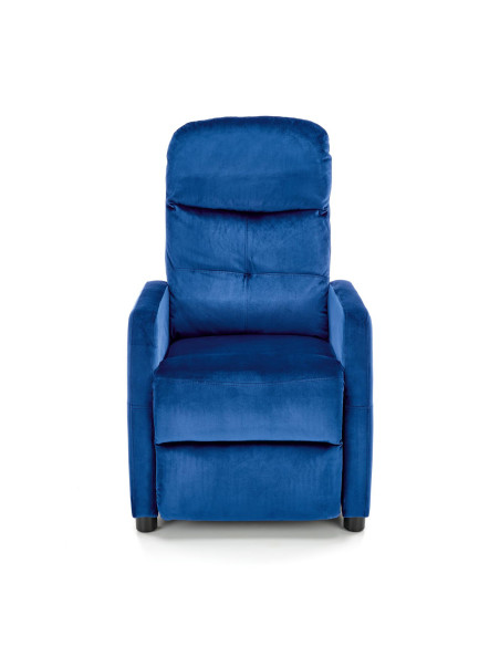 FELIPE_2 Fotel Rozkładany Velvet Granatowy BLUVEL 86 - Głębia Koloru