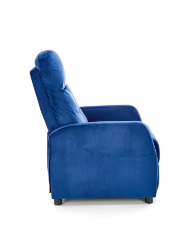 FELIPE_2 Fotel Rozkładany Velvet Granatowy BLUVEL 86 - Głębia Koloru