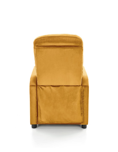 FELIPE_2 Fotel Rozkładany Velvet Musztardowy BLUVEL 68 - Barwy Komfortu