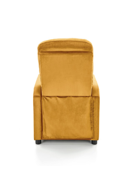 FELIPE_2 Fotel Rozkładany Velvet Musztardowy BLUVEL 68 - Barwy Komfortu