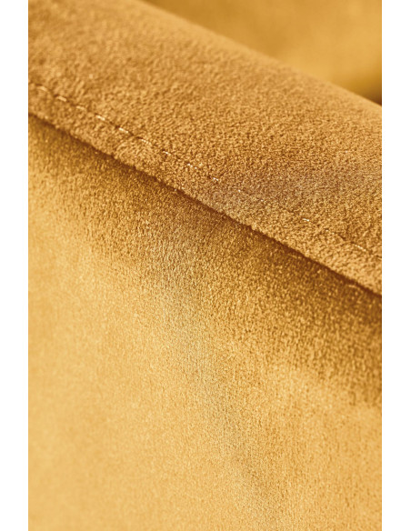 FELIPE_2 Fotel Rozkładany Velvet Musztardowy BLUVEL 68 - Barwy Komfortu