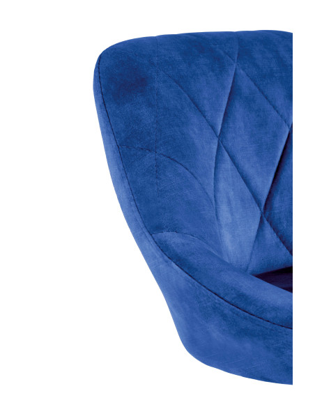 H101 Regulowany Hoker Velvet Granatowy BLUVEL 86 - Stylowe Siedzisko