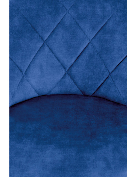 H101 Regulowany Hoker Velvet Granatowy BLUVEL 86 - Stylowe Siedzisko