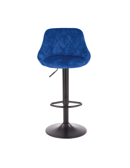 H101 Regulowany Hoker Velvet Granatowy BLUVEL 86 - Stylowe Siedzisko