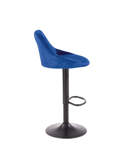 H101 Regulowany Hoker Velvet Granatowy BLUVEL 86 - Stylowe Siedzisko