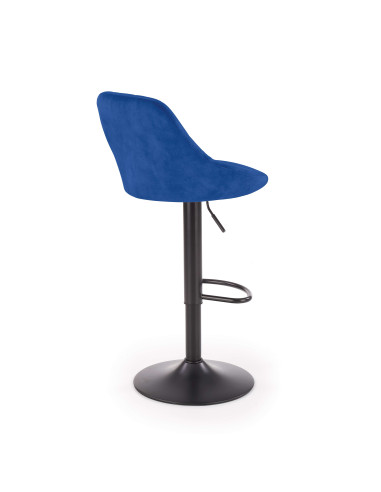 H101 Regulowany Hoker Velvet Granatowy BLUVEL 86 - Stylowe Siedzisko