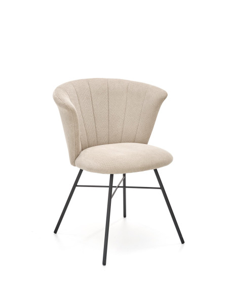 K459 Krzesło Beżowe - Uniwersalna Elegancja w Każdym Wnętrzu