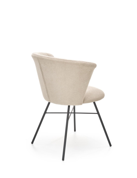 K459 Krzesło Beżowe - Uniwersalna Elegancja w Każdym Wnętrzu