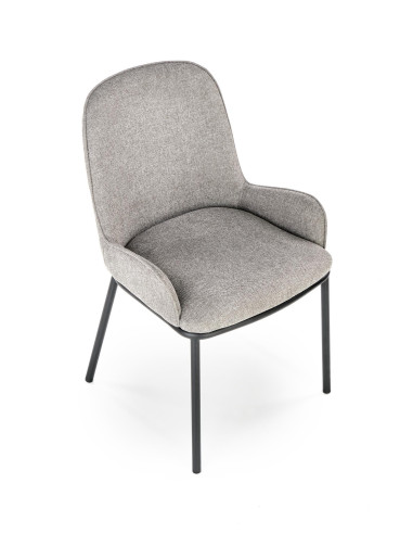 K481 Krzesło Popielate - Minimalizm i Nowoczesność