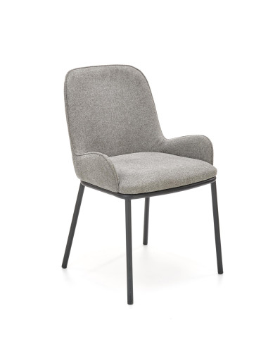 K481 Krzesło Popielate - Minimalizm i Nowoczesność