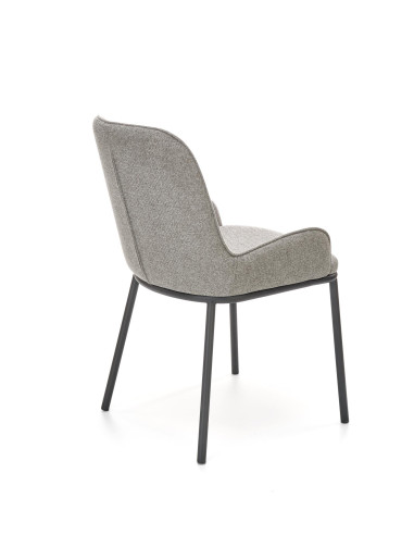 K481 Krzesło Popielate - Minimalizm i Nowoczesność