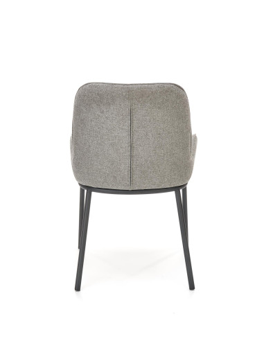 K481 Krzesło Popielate - Minimalizm i Nowoczesność