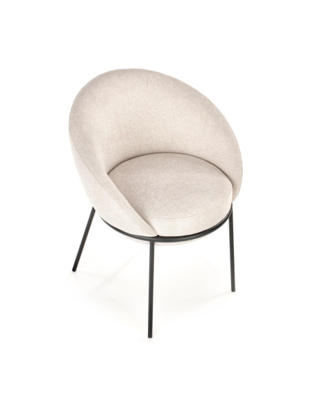 K482 Krzesło Kubełkowe Beżowe - Uniwersalny Design i Komfort