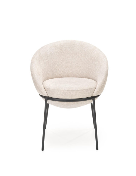 K482 Krzesło Kubełkowe Beżowe - Uniwersalny Design i Komfort