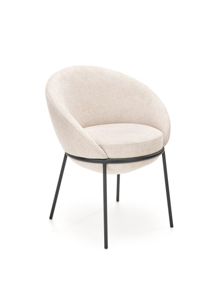 K482 Krzesło Kubełkowe Beżowe - Uniwersalny Design i Komfort