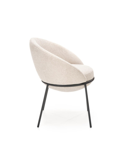 K482 Krzesło Kubełkowe Beżowe - Uniwersalny Design i Komfort