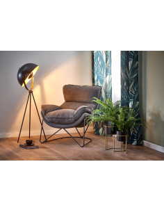 NERVAL Miękki, Wygodny Fotel Ciemny Popiel - Komfort w Subtelnym Stylu 2