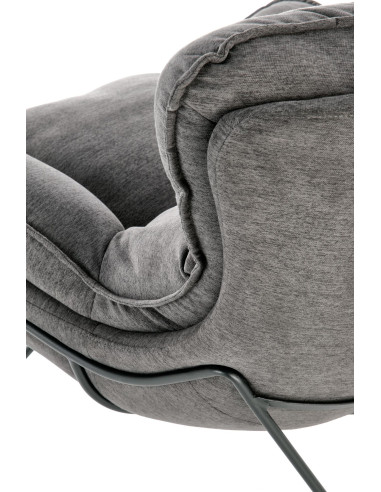 NERVAL Miękki, Wygodny Fotel Ciemny Popiel - Komfort w Subtelnym Stylu