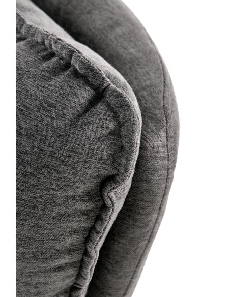 NERVAL Miękki, Wygodny Fotel Ciemny Popiel - Komfort w Subtelnym Stylu