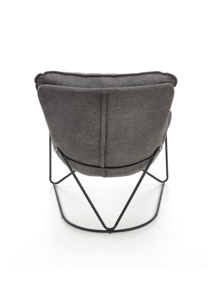 NERVAL Miękki, Wygodny Fotel Ciemny Popiel - Komfort w Subtelnym Stylu