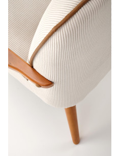 PASTORE Fotel Jasny Beż/Jasny Orzech - Ciepło i Styl w Salonie 2