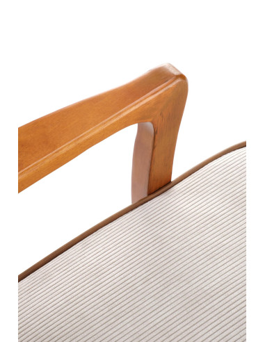 PASTORE Fotel Jasny Beż/Jasny Orzech - Ciepło i Styl w Salonie