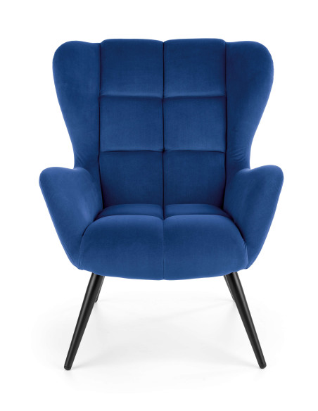 TYRION Fotel USZAK Velvet Granatowy - Głębia Koloru i Styl