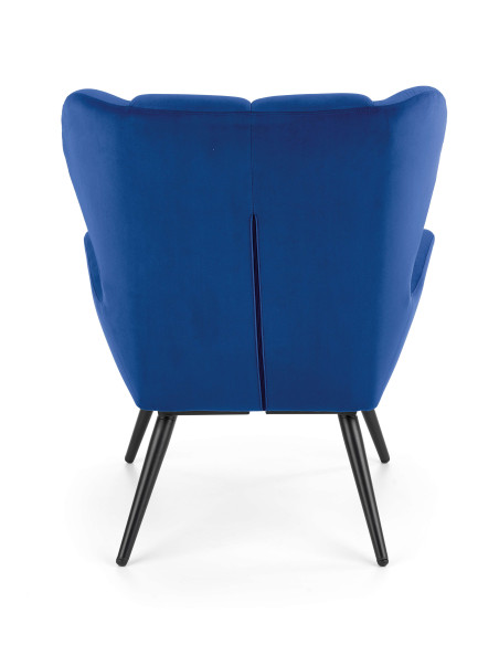 TYRION Fotel USZAK Velvet Granatowy - Głębia Koloru i Styl