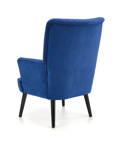 DELGADO Fotel Velvet Granatowy BLUVEL 86 - Nowoczesność i Głębia Koloru