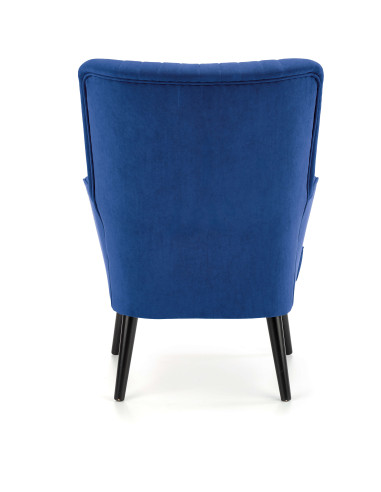DELGADO Fotel Velvet Granatowy BLUVEL 86 - Nowoczesność i Głębia Koloru