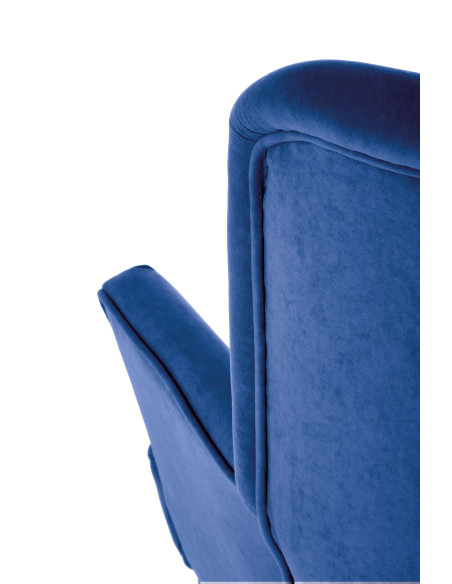 DELGADO Fotel Velvet Granatowy BLUVEL 86 - Nowoczesność i Głębia Koloru