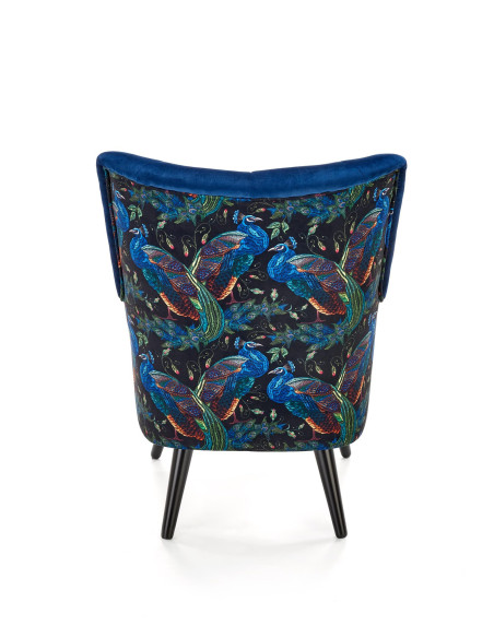 PAGONI Fotel Velvet Granatowy BLUVEL 86 - Luksusowa Wygoda