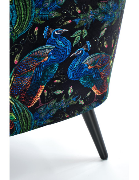 PAGONI Fotel Velvet Granatowy BLUVEL 86 - Luksusowa Wygoda