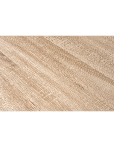 B48 Biurko Dwustanowiskowe Dąb Sonoma/Biały 139x60cm- Solidna Przestrzeń