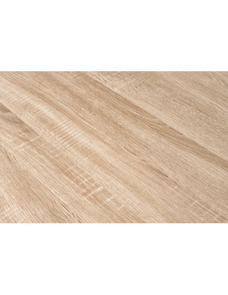 B48 Biurko Dwustanowiskowe Dąb Sonoma/Biały 139x60cm- Solidna Przestrzeń