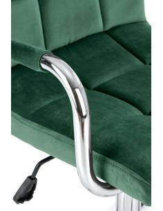 GONZO 4 Fotel Velvet Ciemny Zielony BLUVEL 78 - Styl i Chromowana Elegancja 2