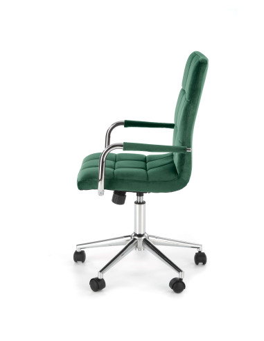 GONZO 4 fotel młodzieżowy ciemny zielony velvet (1p 1szt)