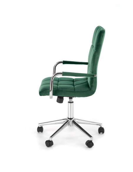 GONZO 4 fotel młodzieżowy ciemny zielony velvet (1p 1szt)