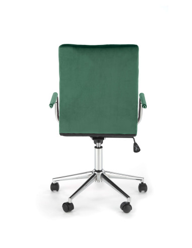 GONZO 4 fotel młodzieżowy ciemny zielony velvet (1p 1szt)