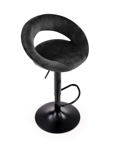 H102 Hoker Velvet Czarny - Nowoczesność z Regulowaną Wysokością