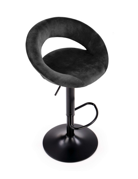 H102 Hoker Velvet Czarny - Nowoczesność z Regulowaną Wysokością
