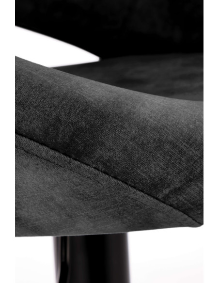 H102 Hoker Velvet Czarny - Nowoczesność z Regulowaną Wysokością