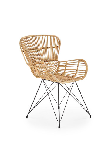 Krzesło CH/335 rattan naturalny / czarny