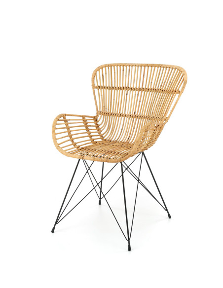 Krzesło CH/335 rattan naturalny / czarny