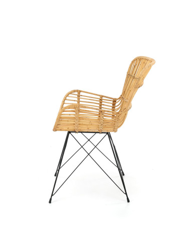 Krzesło CH/335 rattan naturalny / czarny