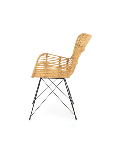 Krzesło CH/335 rattan naturalny / czarny