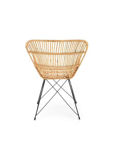 Krzesło CH/335 rattan naturalny / czarny