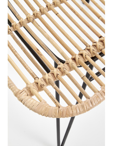 K337 Krzesło Ogrodowe Rattan Naturalny - Elegancja i Naturalny Komfort